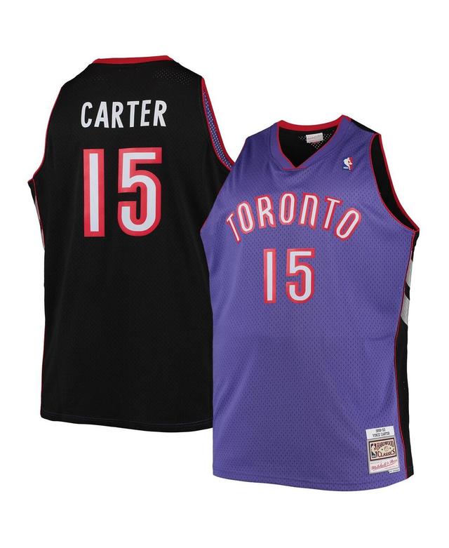 Mens Vince Carter Purple Toronto Raptors Big and Tall Hardwood Classics Swingman Jersey - Purple Product Image