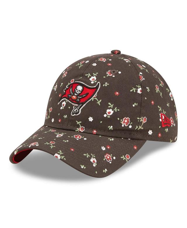 Womens New Era Pewter Tampa Bay Buccaneers Floral 9TWENTY Adjustable Hat Product Image