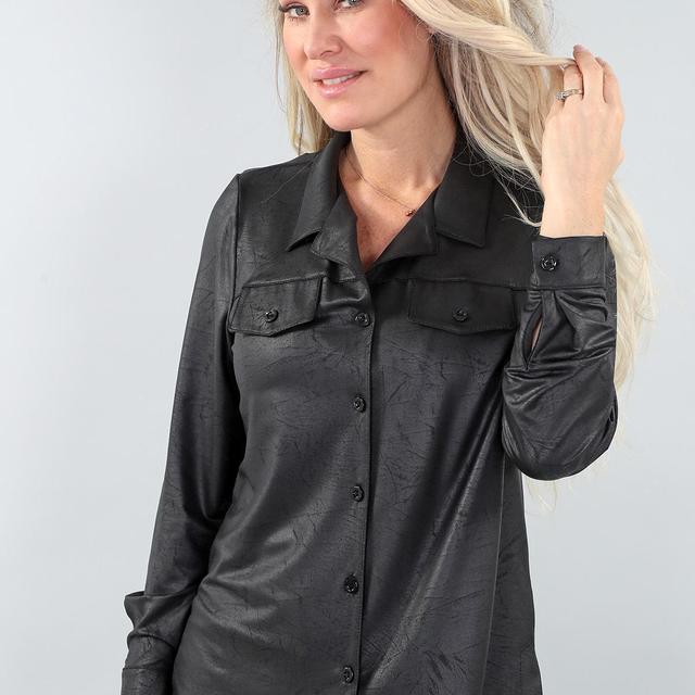 Long sleeve button front shirt Product Image