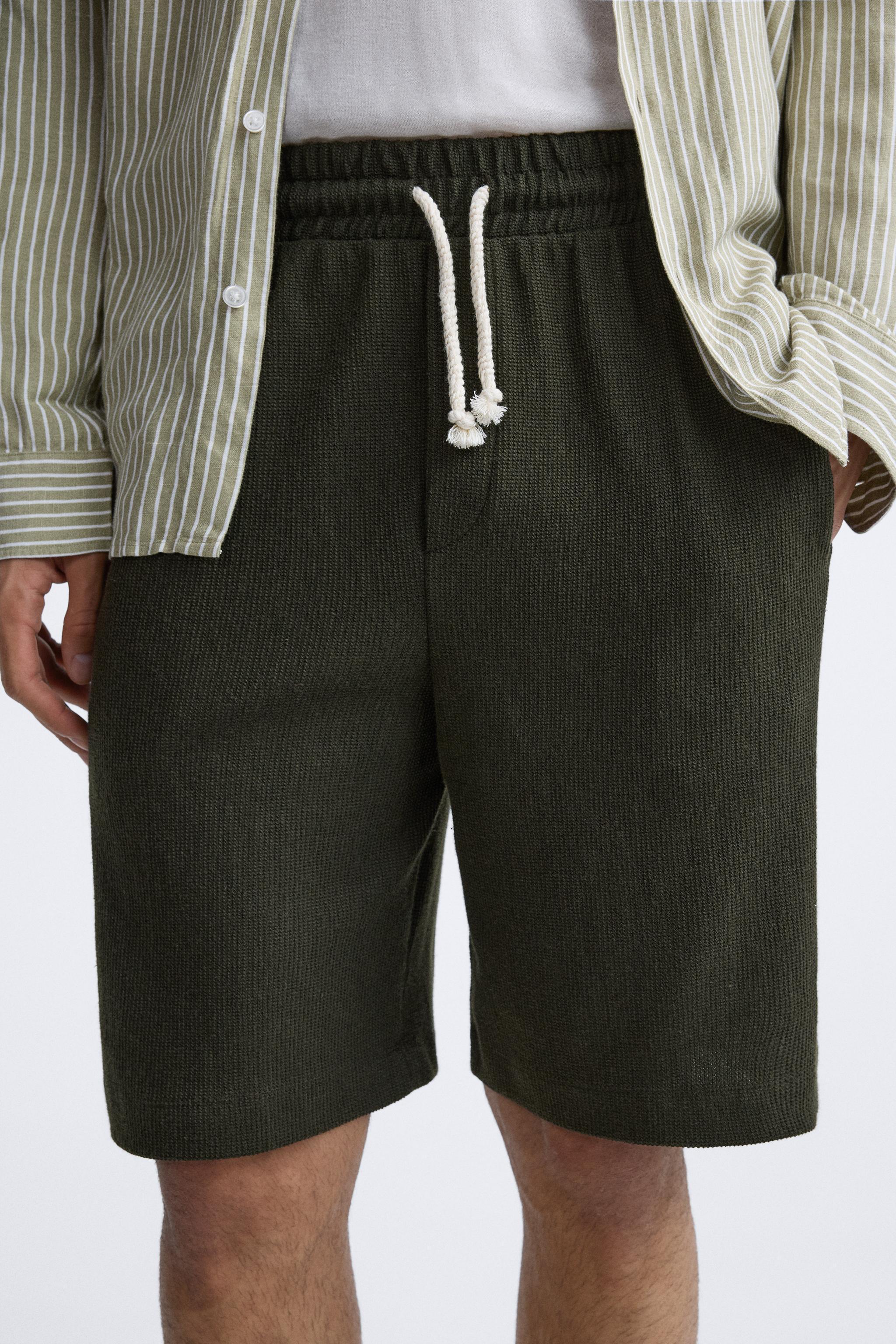 TEXTURED JOGGER SHORTS Product Image