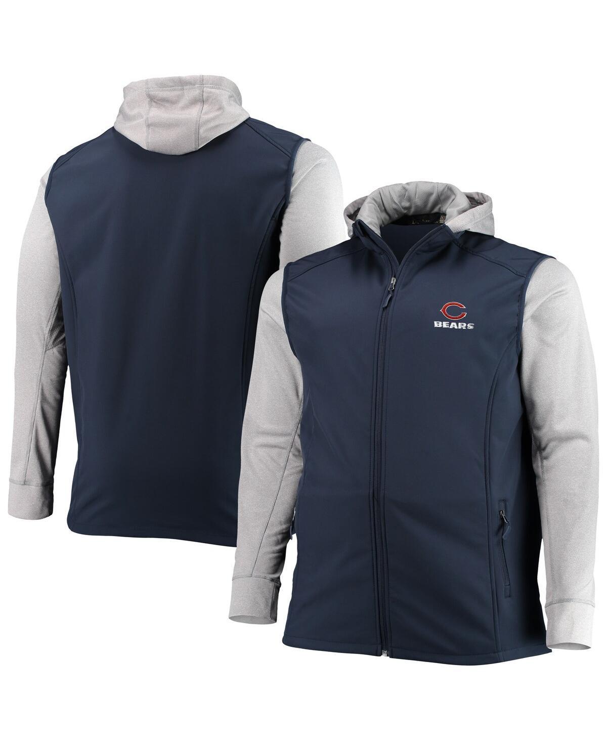 Mens Dunbrooke Navy and Gray New England Patriots Big and Tall Alpha Full-Zip Hoodie Jacket - Navy Product Image