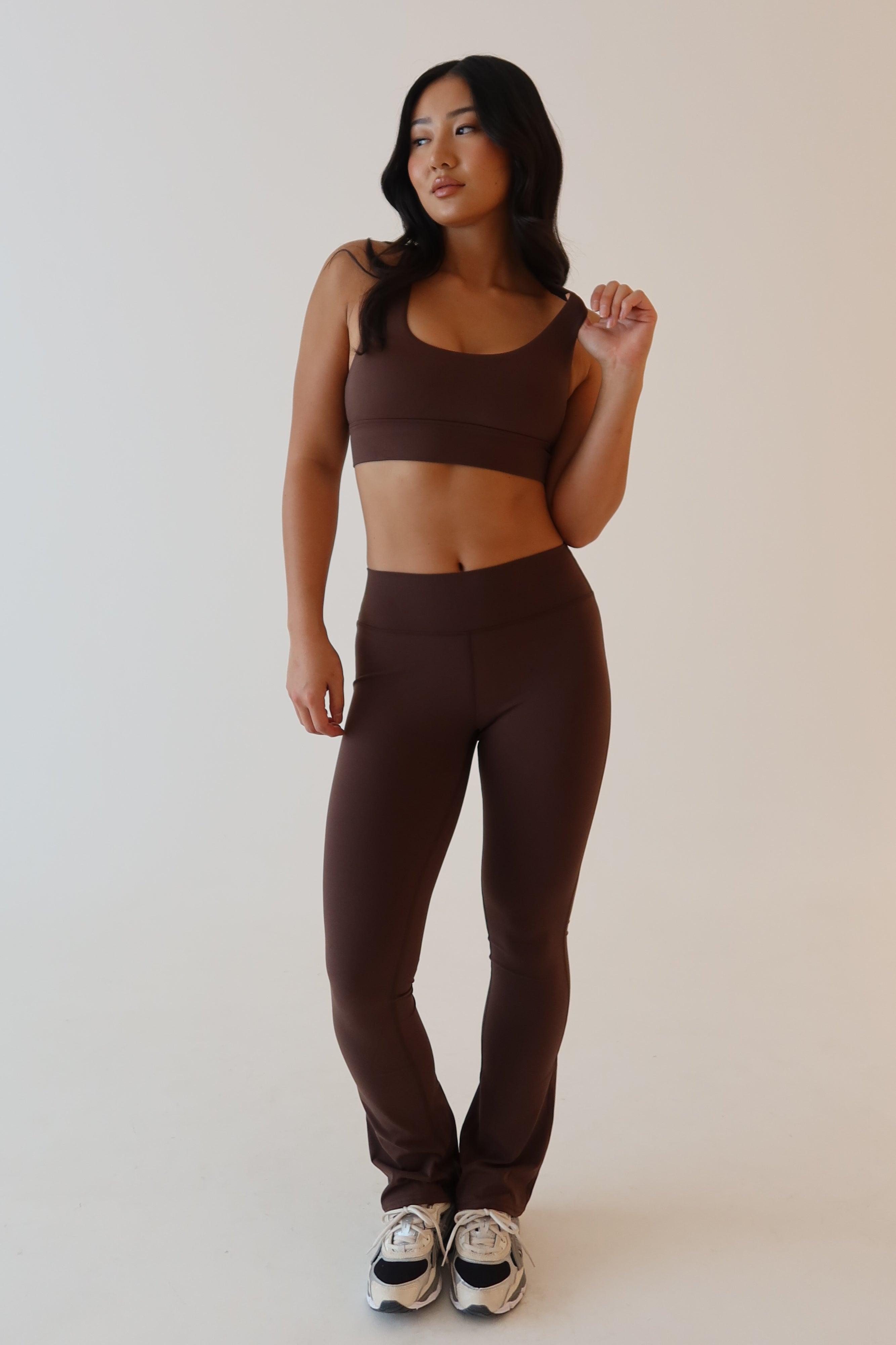 Sherrie Yoga Pants - Dark Chocolate Product Image