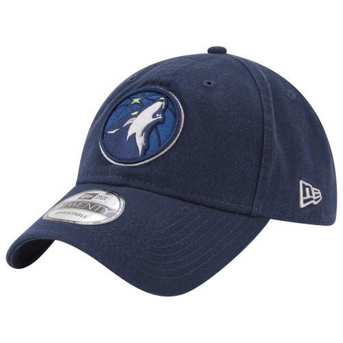 Mens New Era Navy Minnesota Timberwolves Team 2.0 9TWENTY Adjustable Hat Product Image