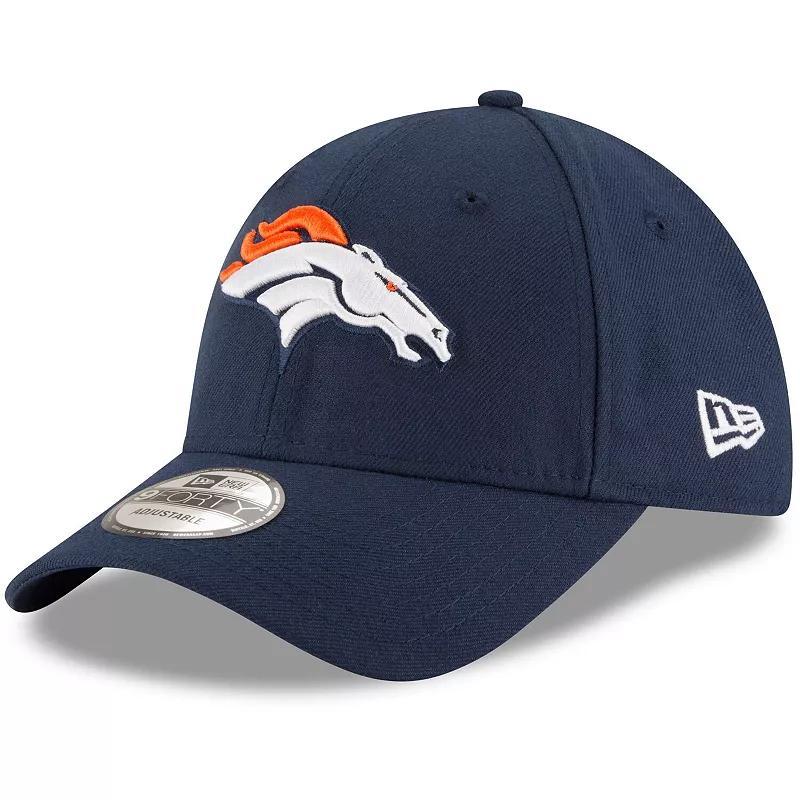 Mens New Era Denver Broncos The League 9FORTY Adjustable Hat, Blue Product Image