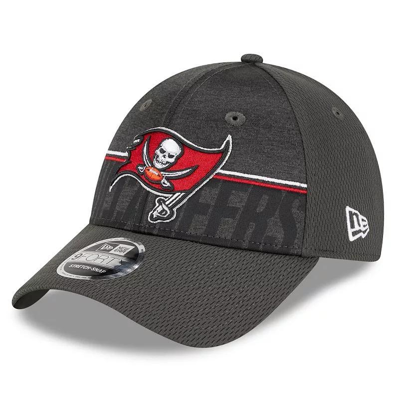 Mens New Era Pewter Tampa Bay Buccaneers 2023 NFL Training Camp 9FORTY Adjustable Hat, Grey Product Image