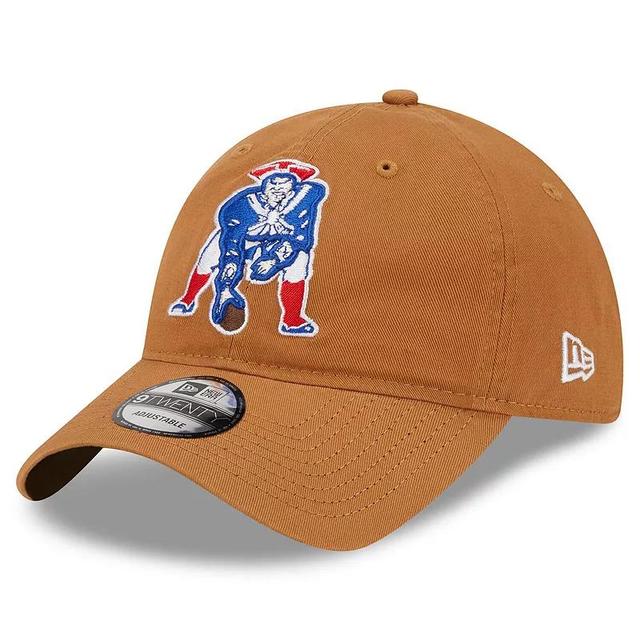 Mens New Era Brown New England Patriots Throwback Main Core Classic 2.0 9TWENTY Adjustable Hat Product Image