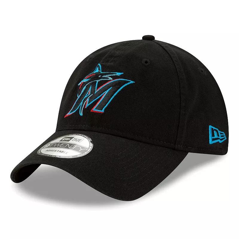 Mens New Era Miami Marlins Replica Core Classic 9TWENTY Adjustable Hat Product Image