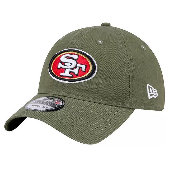 Mens New Era Olive San Francisco 49ers Main 9TWENTY Adjustable Hat Product Image