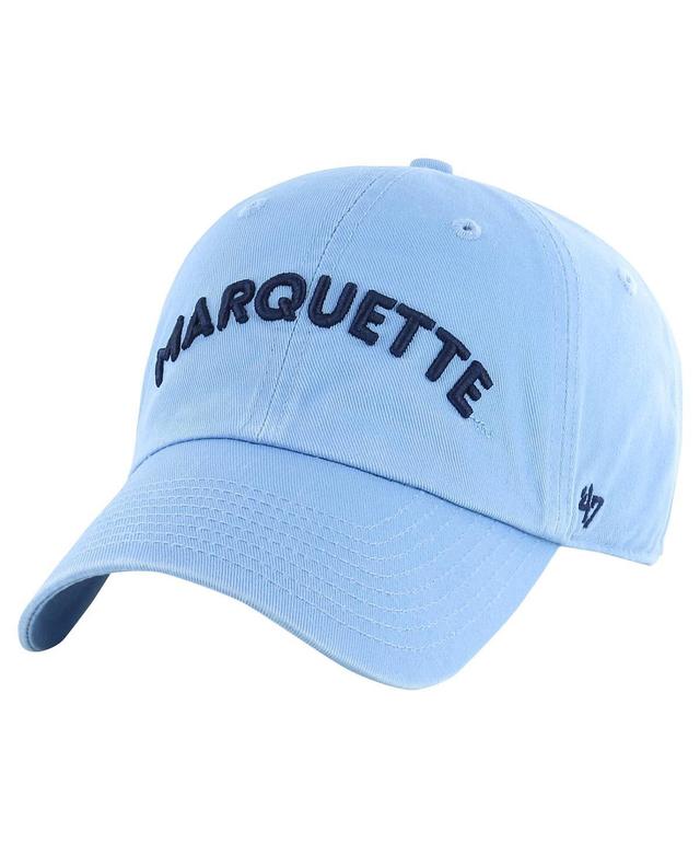 47 Brand Mens Light Blue Marquette Golden Eagles Clean Up Adjustable Hat Product Image