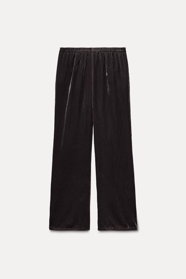 VELVET PAJAMA PANTS Product Image