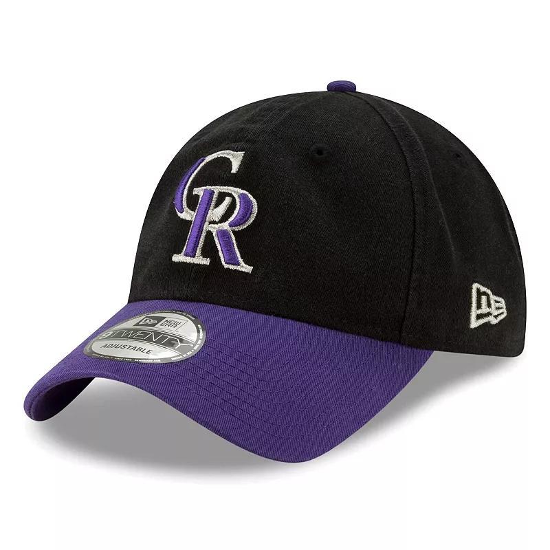 Mens New Era Colorado Rockies Team Replica Core Classic 9TWENTY Adjustable Hat Product Image