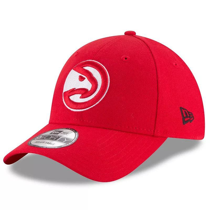 Mens New Era Red Atlanta Hawks Official Team Color 9FORTY Adjustable Hat Product Image