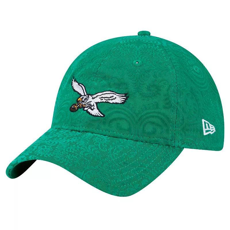 Womens New Era Kelly Philadelphia Eagles Flair 9TWENTY Adjustable Hat Product Image