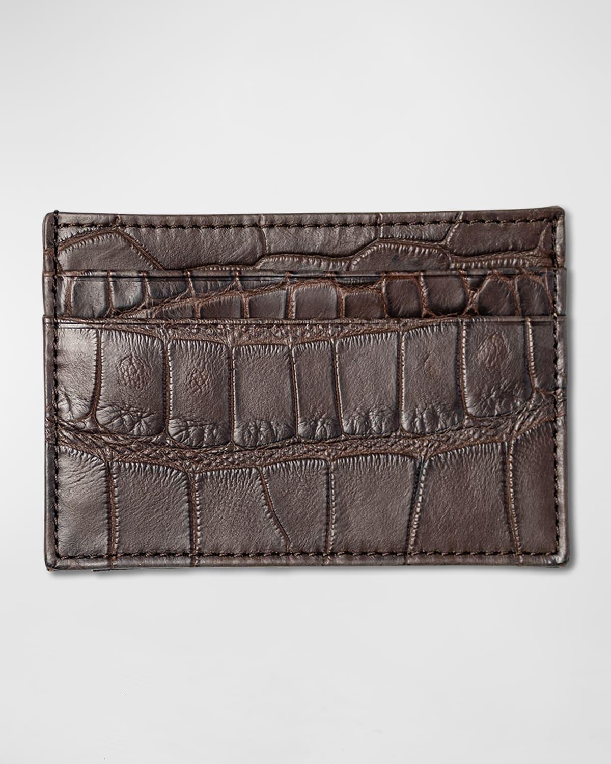 Mens Alligator Money Clip Card Case Product Image