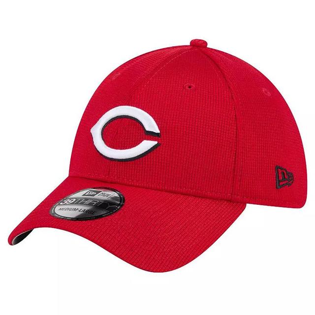 Mens New Era Red Cincinnati Reds Active Pivot 39THIRTY Flex Hat Product Image