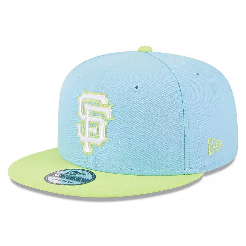 Mens New Era Light Blue San Francisco Giants Spring Basic Two-Tone 9FIFTY Snapback Hat - Light Blue Product Image