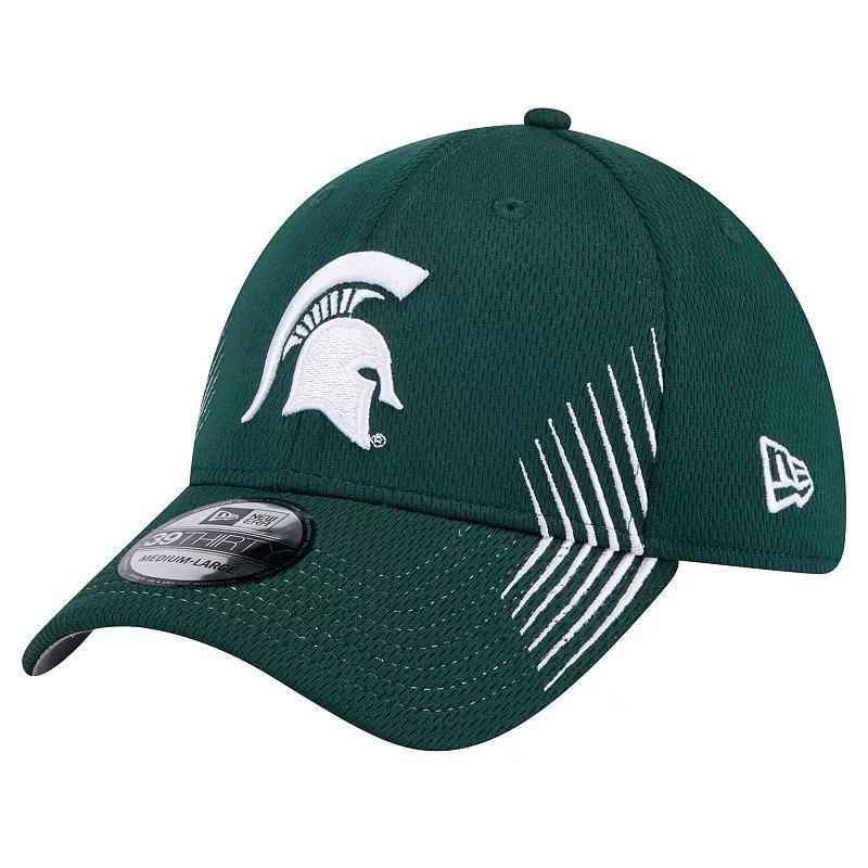 Mens New Era Michigan State Spartans Active Slash Sides 39THIRTY Flex Hat Product Image