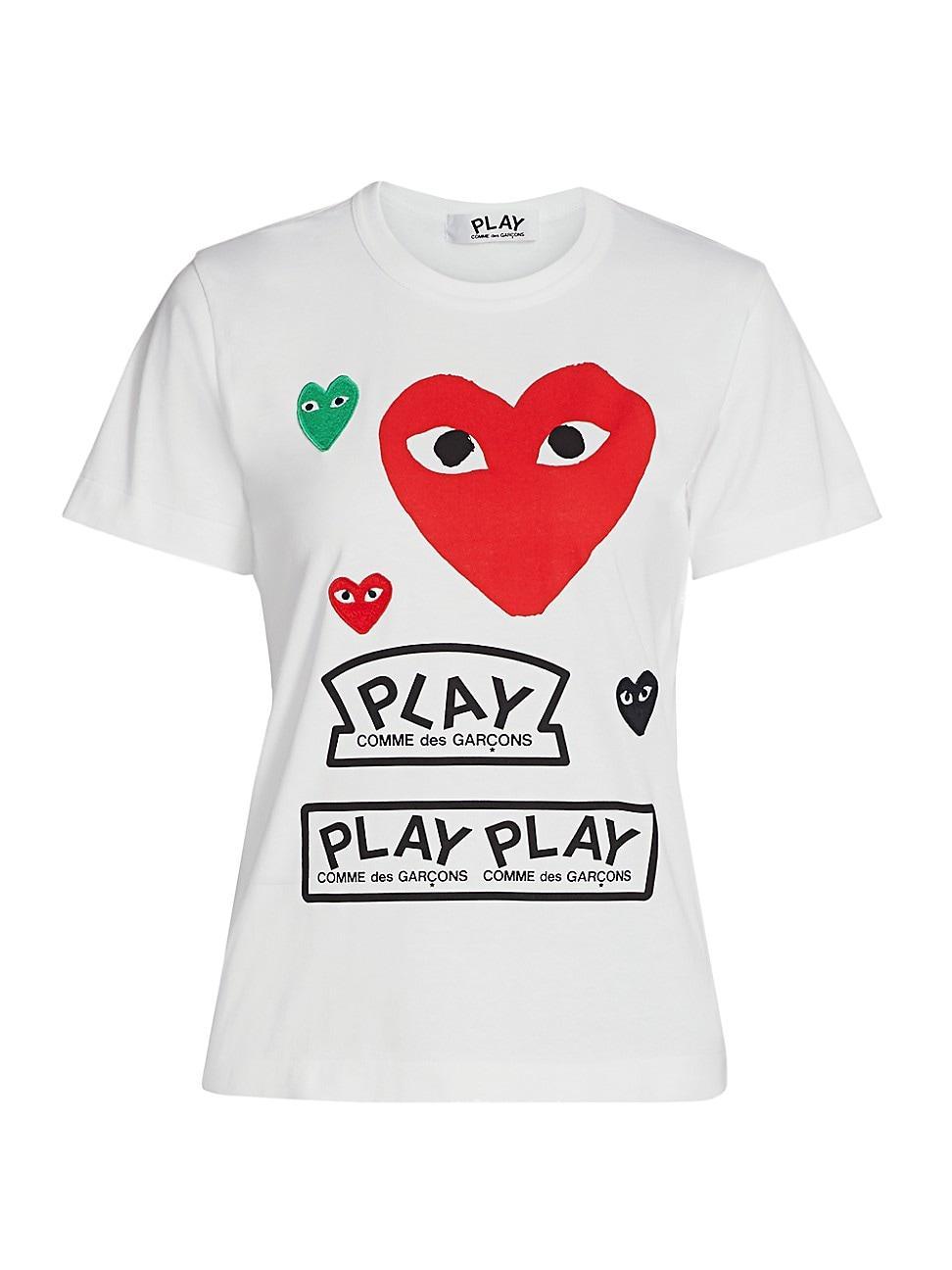 Womens Large Heart Play T-Shirt Product Image