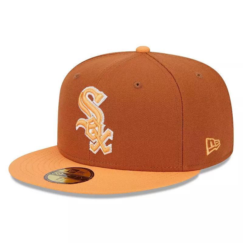 Mens New Era Brown/Orange Chicago White Sox Spring Color Basic Two-Tone 59FIFTY Fitted Hat Product Image