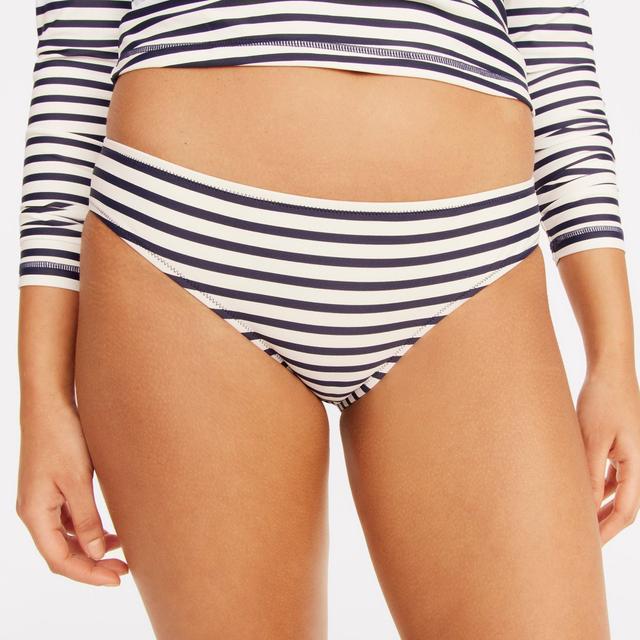 Hipster full-coverage bikini bottom in stripe Product Image