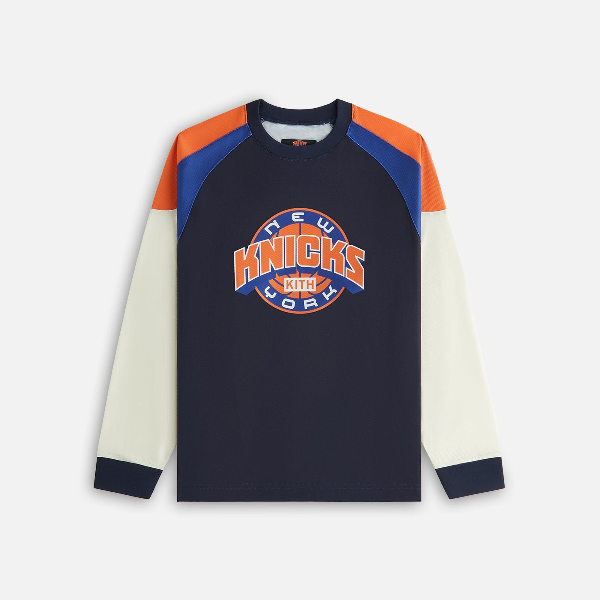 Kith Women for the New York Knicks Ridley Tech Long Sleeve - Nocturnal Female Product Image