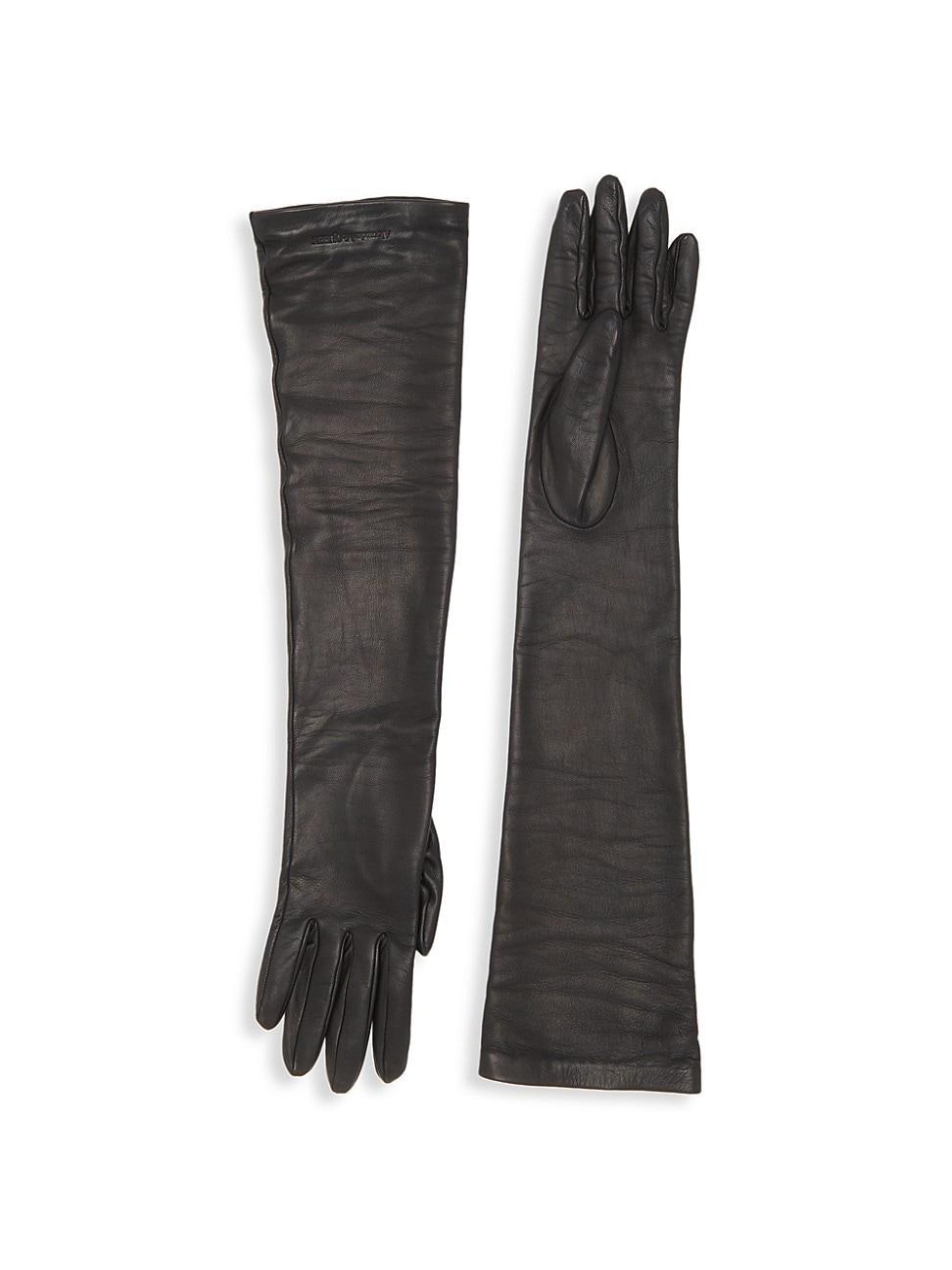 Womens Long Leather Gloves product image