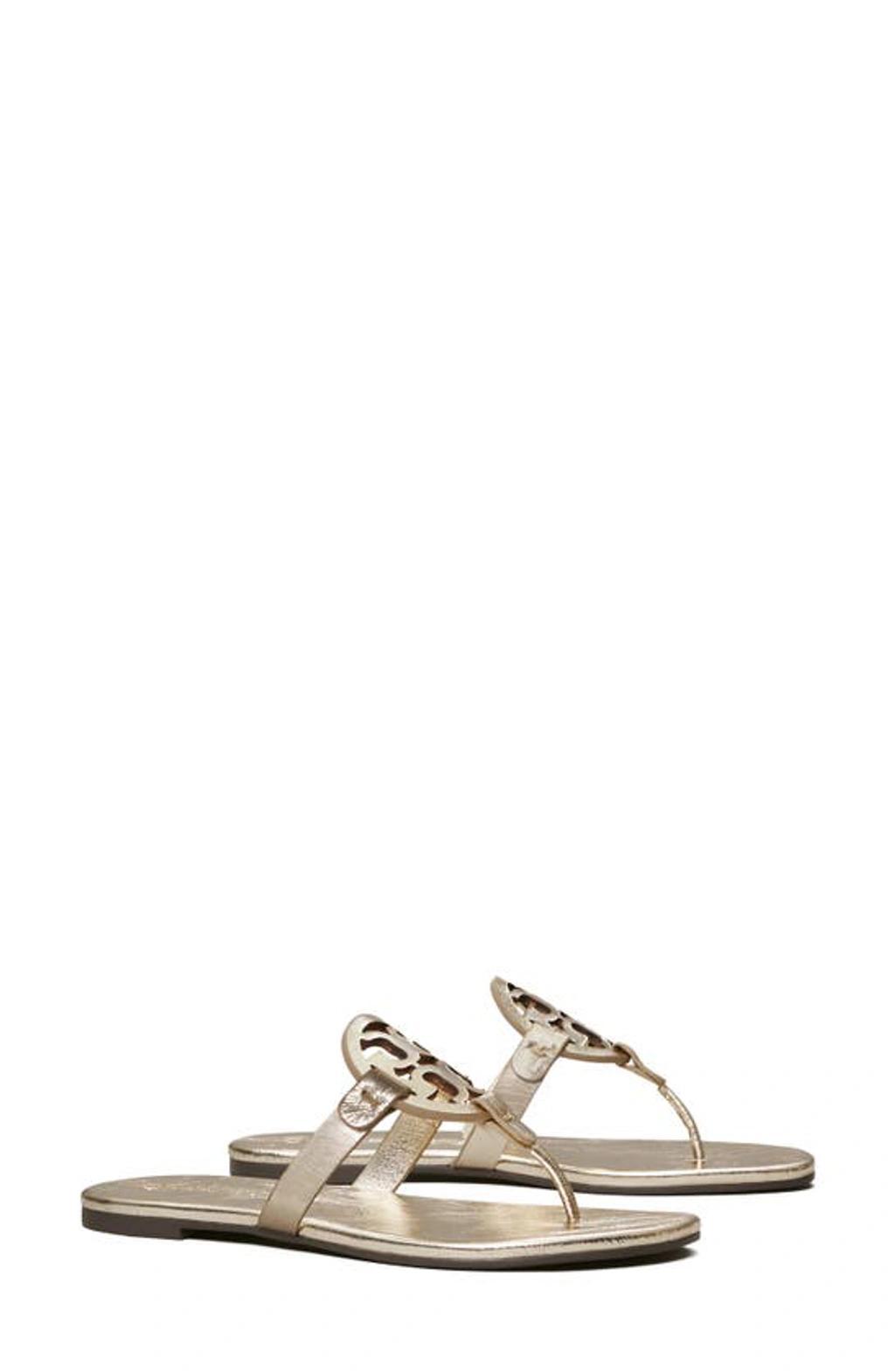 TORY BURCH Miller Soft Sandal In Gold Product Image