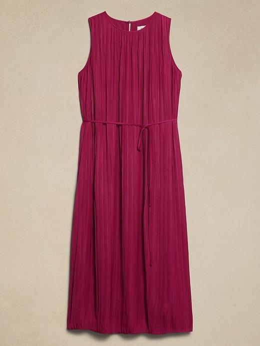 Crystal Pleated Midi Dress Product Image