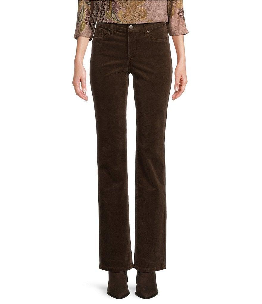 NYDJ Marilyn Straight Leg Mid Rise Fine Wale Corduroy Jeans Product Image