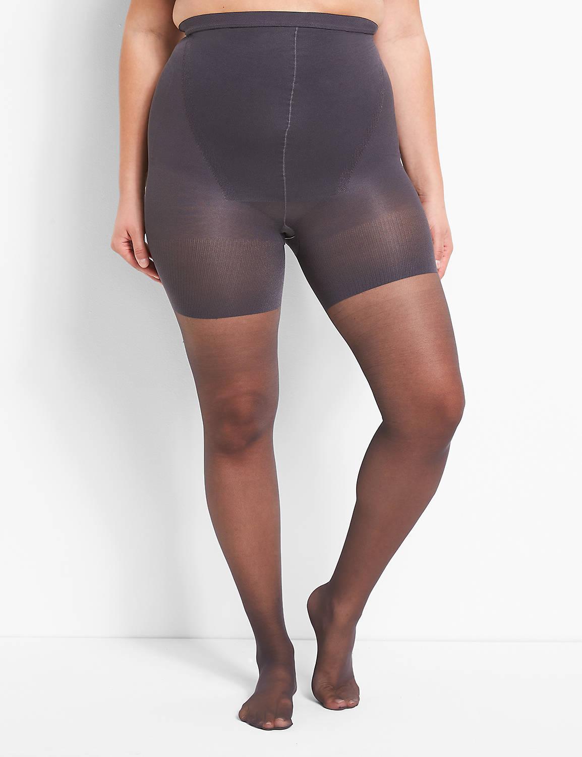 Lane Bryant Shaping Tights - Shimmer Sheer A-B Off Black Product Image