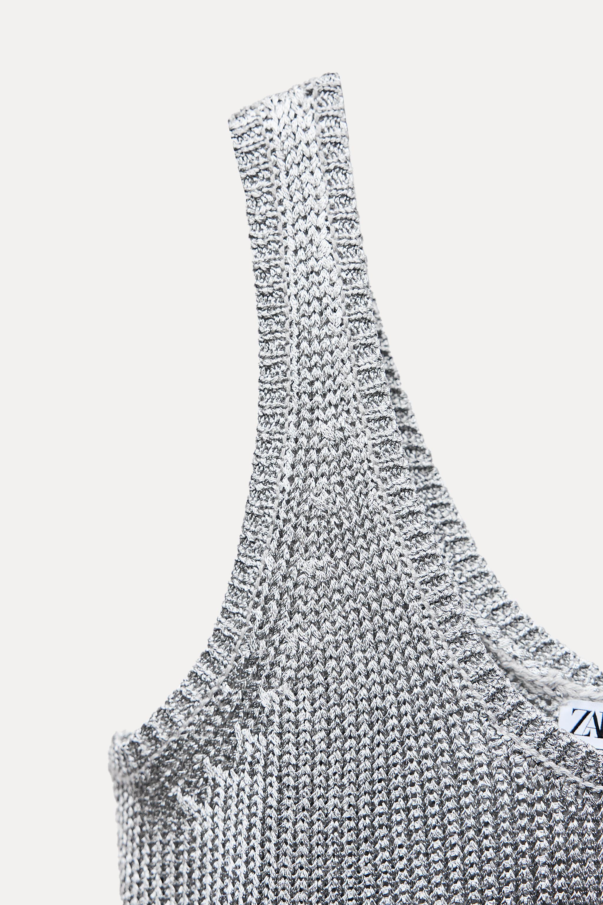 SIMPLE METALLIC KNIT TOP Product Image