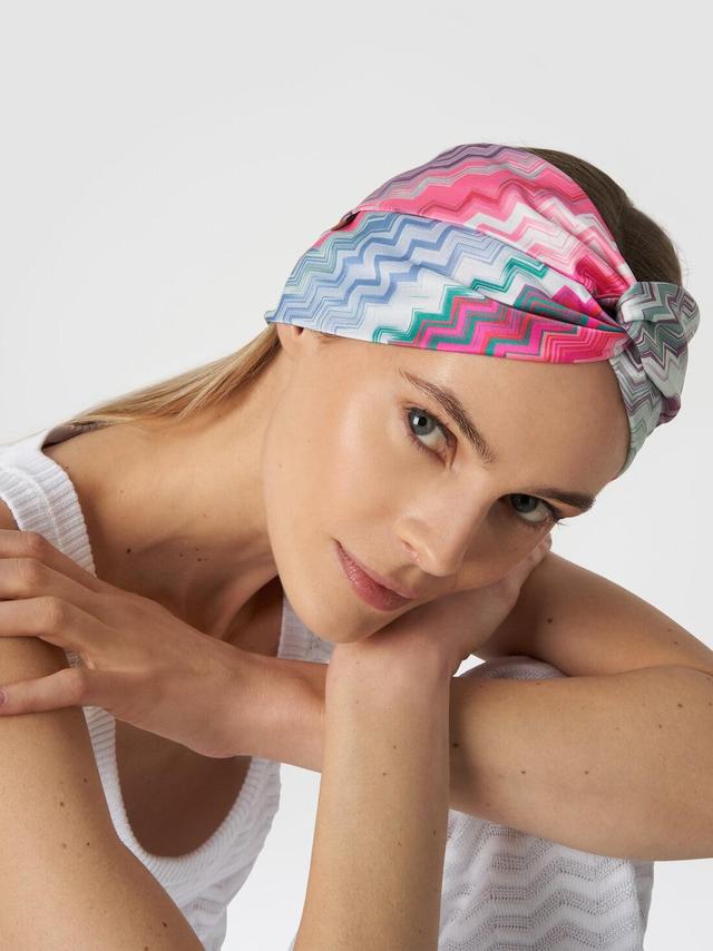 Fabric band with zigzag pattern Multicoloured | Missoni Product Image