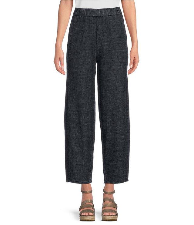 Eileen Fisher Tweedy Hemp Organic Cotton Lantern Pull-On Ankle Pant Product Image