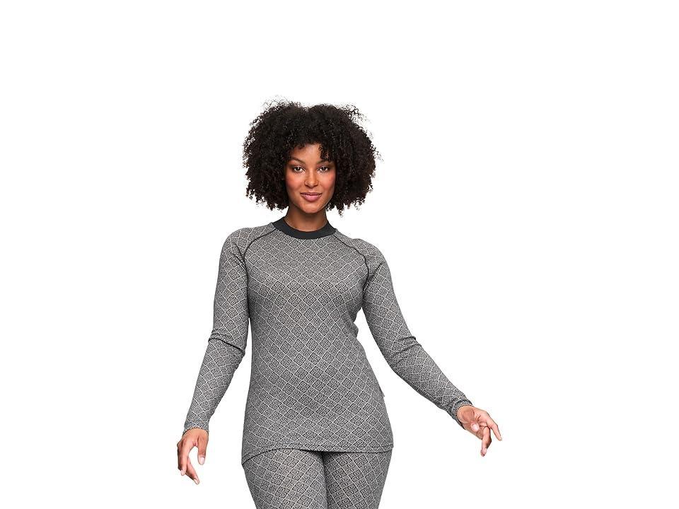 KARI TRAA Voss Cashmere Mix Long Sleeve (Dark Grey) Women's Clothing Product Image