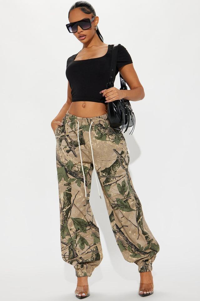 Take Your Time Camo Jogger - Olive/combo Product Image