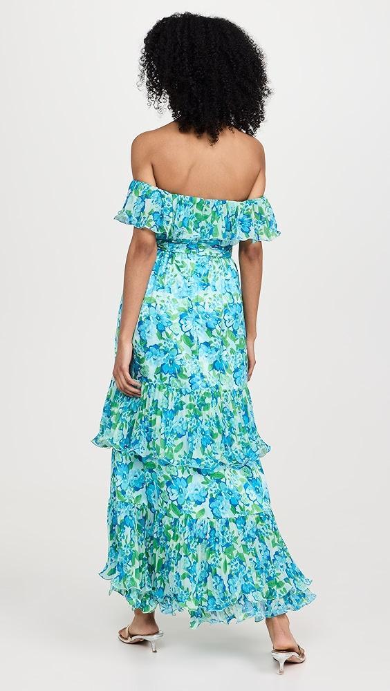 AMUR Pia Pleated Midi Dress | Shopbop Product Image