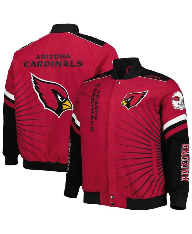 Mens G-III Sports by Carl Banks Cardinal Arizona Cardinals Extreme Redzone Full-Snap Varsity Jacket Product Image