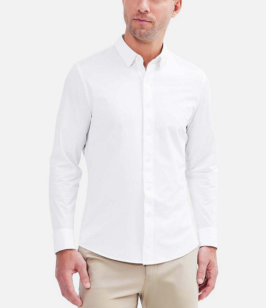 Rhone Commuter Solid Performance Stretch Long-Sleeve Woven Shirt Product Image