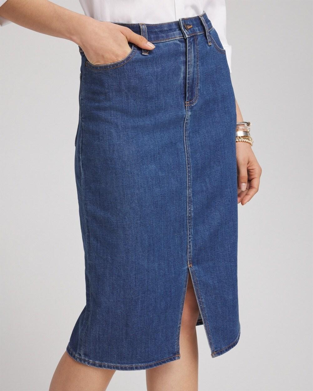 Denim Midi Skirt product image