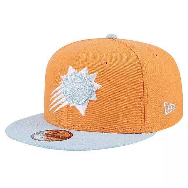 Mens New Era Orange/Light Blue Phoenix Suns 2-Tone Color Pack 9FIFTY Snapback Hat Product Image