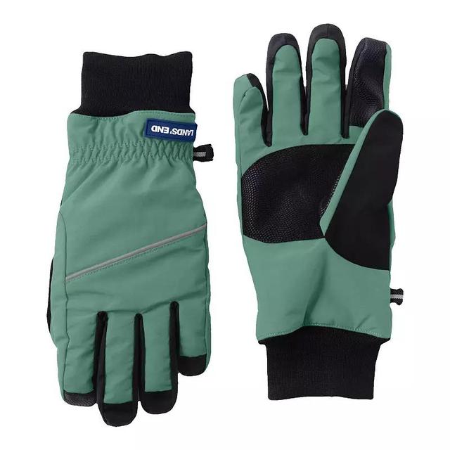 Mens Lands End Squall Waterproof Gloves Washed Green Product Image