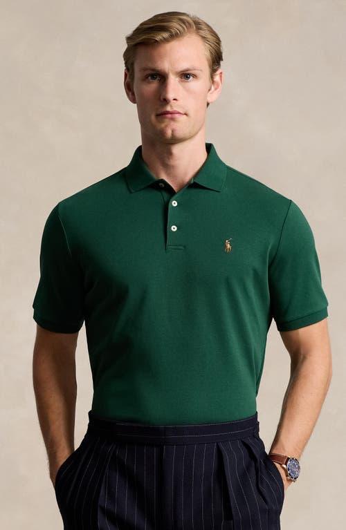 Classic Fit Soft Cotton Polo Shirt In Green Product Image