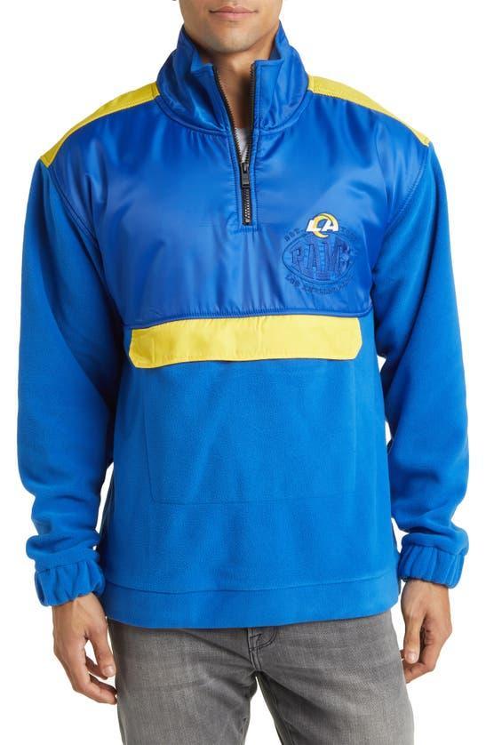 HUGO BOSS Boss X Nfl Zip-neck Sweatshirt With Collaborative Branding In Rams Product Image