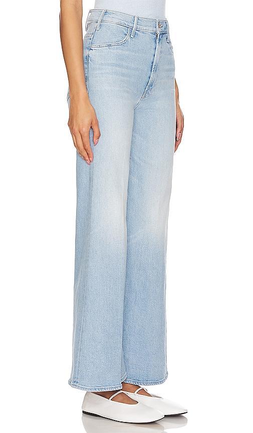 MOTHER The Hustler Roller Flood High Rise Ankle Flare Jeans In Cherie Cherie In Blue Product Image