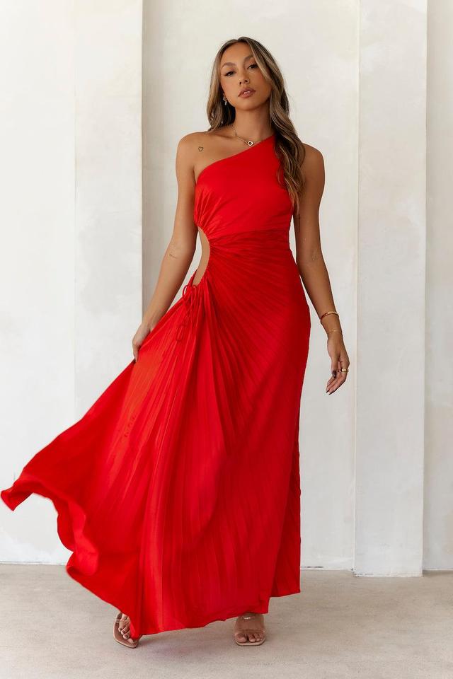 Season Of Weddings Maxi Dress Red Product Image