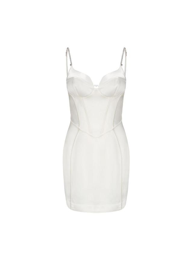 Anastasia Diamond Slip Dress (White) (Final Sale) Product Image