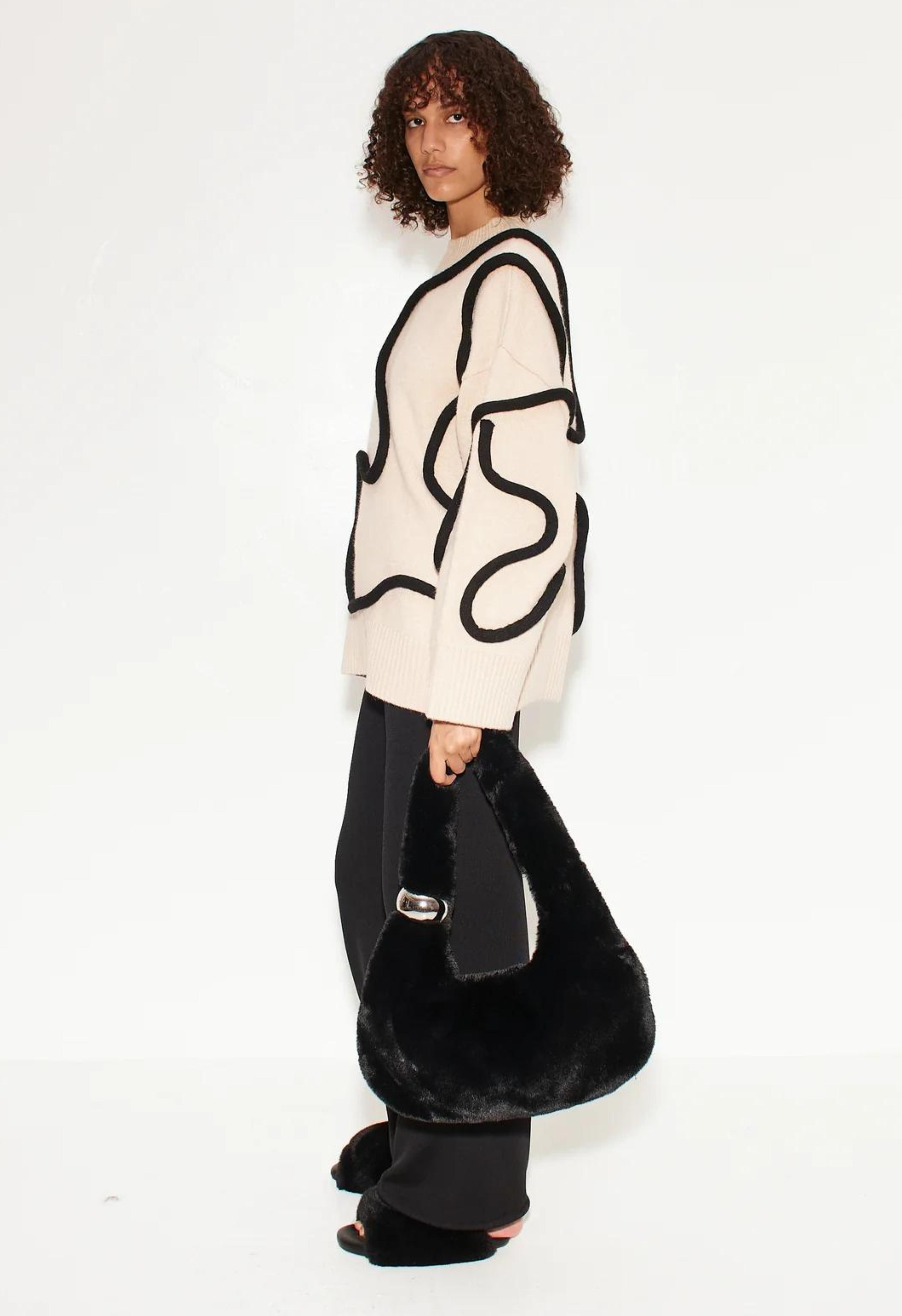 Leigh Squiggle Knit Sweater Product Image