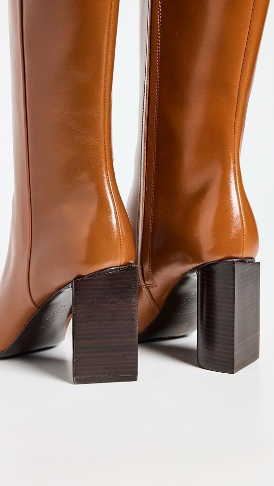 Tory Burch Twisted Heel High Boots 90mm | Shopbop Product Image