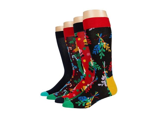 Happy Socks 12-Pack 12 Days Of Holiday Socks Gift Set Men's Crew Cut Socks Shoes Product Image