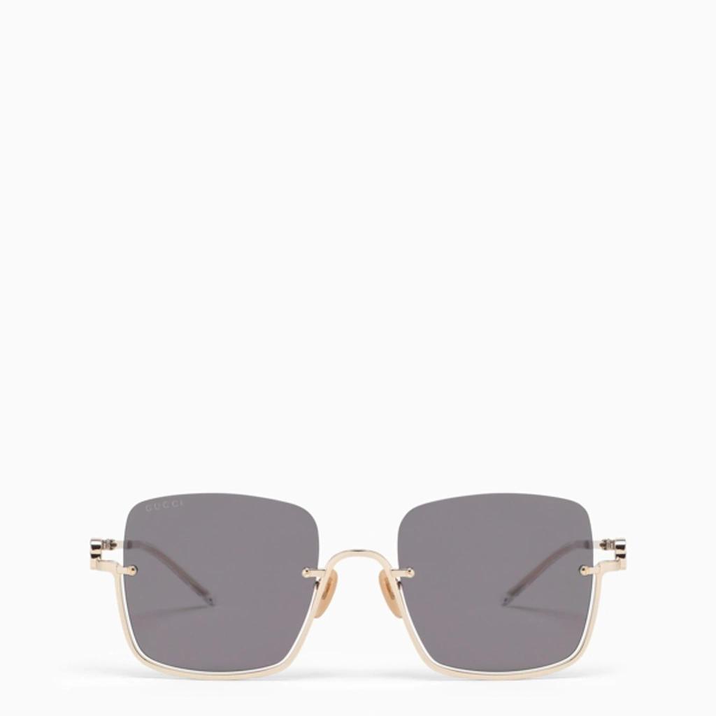 Square Gold Sunglasses Women In Silver Product Image